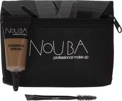 10 „Nouba“ rinkinių: „Nouba“ antakiai + „Nouba“ antakių gelis, 7 ml + tekstilinė makiažo dėžutė (Juodas)