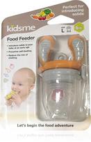 Naujiena! Specialus pasiūlymas! Kidsme Food Feeder kūdikio maitinimo prietaisas kietam maistui (didelis) gintarinės spalvos nuo 6 mėn. 160337AM
