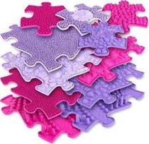 Dėlionė Askato Sensory grindų kilimėlis Basic rinkinys rožinė / violetinė 11 elementų MFK-063