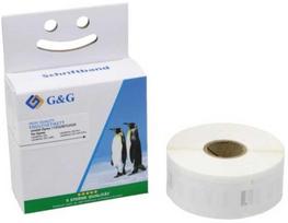 G&G Etiketės 25 mm x 54 mm sw-ws Comp. m. Dymo 11352/ s0722520