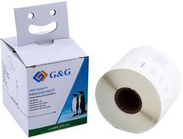 G&G Etiketės 54 mm x 101 mm sw-ws Comp. m. Dymo S0722430/99014