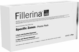 Set Labo: Fillerina 932 Specific Zones Grade 4 Plus Hyaluronic Acid Volumizing Local Treatment Kreminis For Lips, 7 ml + Fillerina 932 Specific Zones Grade 4 Plus Anti-Wrinkle Day & Night Local Treatment Kreminis For Eyes & Eyelids, 15 ml
