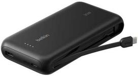 Belkin Powerbank 20 000 mAh do Nintendo Switch 2, 30W, įmontuotas kabelis USB-C, juoda