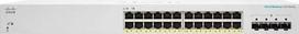 Šakotuvas Cisco jungiklis CBS220-24P-4G, 24xGbE RJ45, 4xSFP, PoE+, 195 W - REFRESH