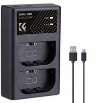 Dvigubas USB įkroviklis, skirtas „Canon Eos R5“, „R6 R 5d 90d 6d 7d 80d K&F“ / Kf28.0007