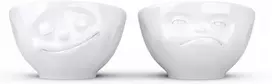 Usorteret Fiftyeight Products „FIFTYEIGHT“ kiaušinių puodelių rinkinys Nr. 3 – „Happy & Hmpff“ – baltas