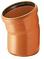 Lauko kanalizacijos alkūnė Magnaplast, Ø 110 mm x 30°