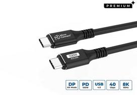 MicroConnect USB4CC015 kabelis USB USB4 Gen 3x2 0,15 m USB C juodas
