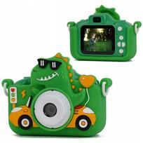 48 MP skaitmeninis fotoaparatas 1080p vaikams 5x MP3 žaidimai Xrec X2 / dinozaurų žalias