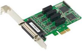 Šakotuvas Karta jungiama į tinklą Moxa 4 jungtys RS422/485 PCIe, Low Pr