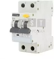 „Bemko“ RCBO 2P B 25A 30mA diferencialinis automatinis jungiklis, AC, Schelinger A08-GVL-AC-B25