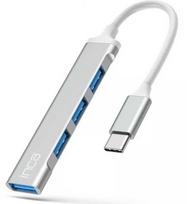 HUB USB Inca INCA Adapteris IUSB-04TX Typ C USB Eingang, 2.0/3.0 Ausgang