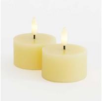 Stalinė lempa Sirius Sille Žvakės tealight 2 vnt. rinkinys Ø6xH3,4cm Šviesiai geltona