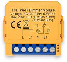 Avatto Išmanusis Wi-Fi jungiklis su dimeriu TRIAC, veikia su įprastu jungikliu, 230V 150W, TUYA / Smart Life