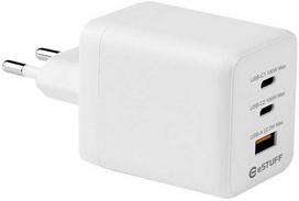 eSTUFF INFINITE USB-C įkroviklis ES PD 100W GaN. 2 x USB-C. 1 x