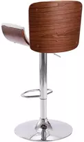 Baro taburetė, baltos spalvos, dirbtinė oda