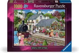 Ravensburger Dėlionė 1000 vnt. - Namelis prie geležinkelio stotelės