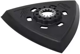 Wolfcraft Trikampis šlifavimo diskas (su velcro tvirtinimo sistema), SL Wolfcraft, kraštinės ilgis: 95 mm. Idealus darbui kampuose – Starlock