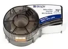 Brady 142794, Mėlyna, Lipni spausdintuvo etiketė, Vinilinė, Terminio perkėlimo, Nuolatinė, Matinė