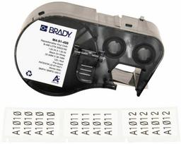 Brady M4-91-498, Juoda, Balta, Lipni spausdintuvo etiketė, Vinilas, Terminio perkėlimo, Guma, Nuimama