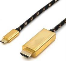 Roline Kabelis adaptera GOLD USB typu C - HDMI, M/M, 2 m