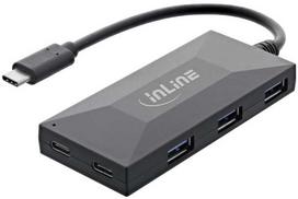 InLine® USB 3.2 Gen.1 OTG Hub, USB Type-C iki 2 Port Type-C ir 3 Port Type-A, be maitinimo šaltinio