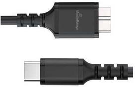 MediaRange Micro-B į USB-C USB 3.0 įkrovimo laidas 0,5 m juoda