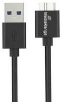 MediaRange Įkrovimo laidas USB-A į Micro-B USB 3.0 0,5 m juoda