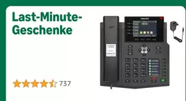 Telefonas GEQUDIO Gequdio aukščiausios klasės IP telefonas GZ-8 su adapteriu ir jutikliniu ekranu