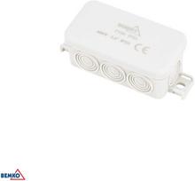 Bemko Įmontuojama instaliacinė dėžutė 85x45x37MM IP55 8P šviesiai pilka E04-PI08-IP55