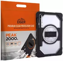 Eiger „Peak 500m“ dėklas „Samsung Tab S11“ planšetinio kompiuterio dėklas, juodas