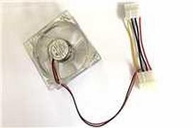 EUROCASE ventiliatorius 80 mm, 12 V / 0,14 A, su RGB apšvietimu (molex)