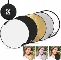Fotografinis šviesos atšvaitas 5w1 su rankena, apvalus 80 cm, difuzorius, laukui ir studijai K&F / KF18.0005