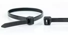 Stabilios WKK kabelių jungtys iš plastiko, juodos, UV stabilizuotos, 430x9mm, 100 vnt.