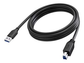 Vision USB-kabelis USB typ A (M) do USB Type B (M) USB 3.0 3 m juoda