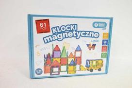 HAPPY KIDDO MAGNETINIAI BLOKAI 61 vnt 3D statybinis rinkinys +3 metai 85382