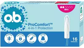 O.B. ProComfort Mini tamponai 16 vnt.