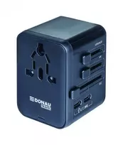 DONAU TRAVEL 521 kelioninis adapteris, juodas