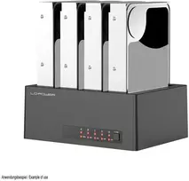 LC-Power LC-DOCK-U3-4B-V2 HDD įkrovimo stotelė