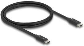 Delock Thunderbolt 4 Kabelis 40Gbps PD 3.1 240 W 1 m juoda