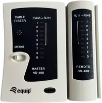 Equip Tester kabli dla RJ45/RJ12/RJ11 pilka
