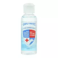 Calypso Simply Protect – dezinfekcinis gelis rankoms su alkoholiu, antibakterinis, 58 ml, unisex.