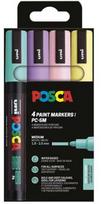 Posca POSCA PC-5M 4 vnt. Pastelinės spalvos