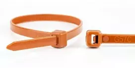 Stabilus WKK Kabelių jungtys iš plastiko ruda 100x2,5mm 100 vnt.