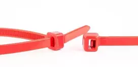 Stabilus WKK Kabelių jungtys iš plastiko Raudona 100x2,5mm 100 vnt.