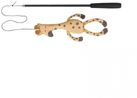 Trixie žirafos teleskopinė žaislinė meškerė katėms, stiklo pluošto, 42–106 cm