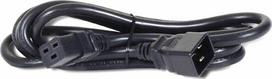 Bachmann maitinimo kabelis BACHMANN maitinimo laidas IEC320/C19-C20 16A/250V IEC jungtis, juodas, 1 m