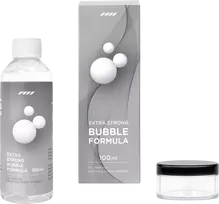 P.M.I Skystis dūmų generatoriui, dūmų mašinai, P.M.I muilo burbulams Bubble + dūmai 100 ml / Tik papildymas su itin stipria burbulų formule 100 ml