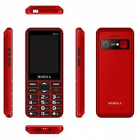 Mobilusis telefonas Mobiola Mobiola telefon dla seniora MB900 4G raudona 48MB/128MB