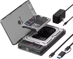 Carruzzo ICY BOX IB-3882MSCL-CU31 HDD / SSD aptvaras Juoda M.2/2.5″/3.5″